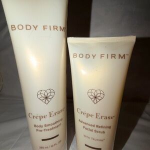 Crêpe Erase Body Firm Exfoliant & Scrub Set - Cream